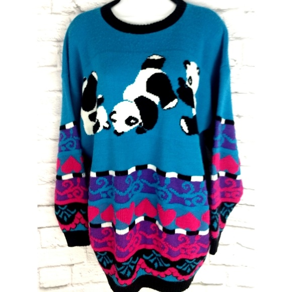 New Additions Sweaters - Vintage Panda Cartwheel Sweater